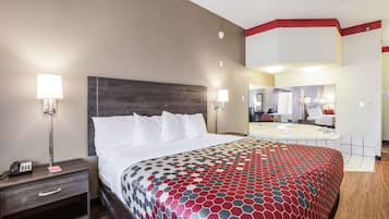 Room, 1 King Bed, Accessible, Non Smoking | Desk, iron/ironing board, bed sheets