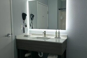 客房, 2 张大床, 无烟房 | 浴室