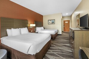 Standard Room, 2 Queen Beds, Non Smoking, Refrigerator & Microwave | Premium bedding, desk, laptop workspace, blackout curtains - Best Western Plus University Inn (Olean)
