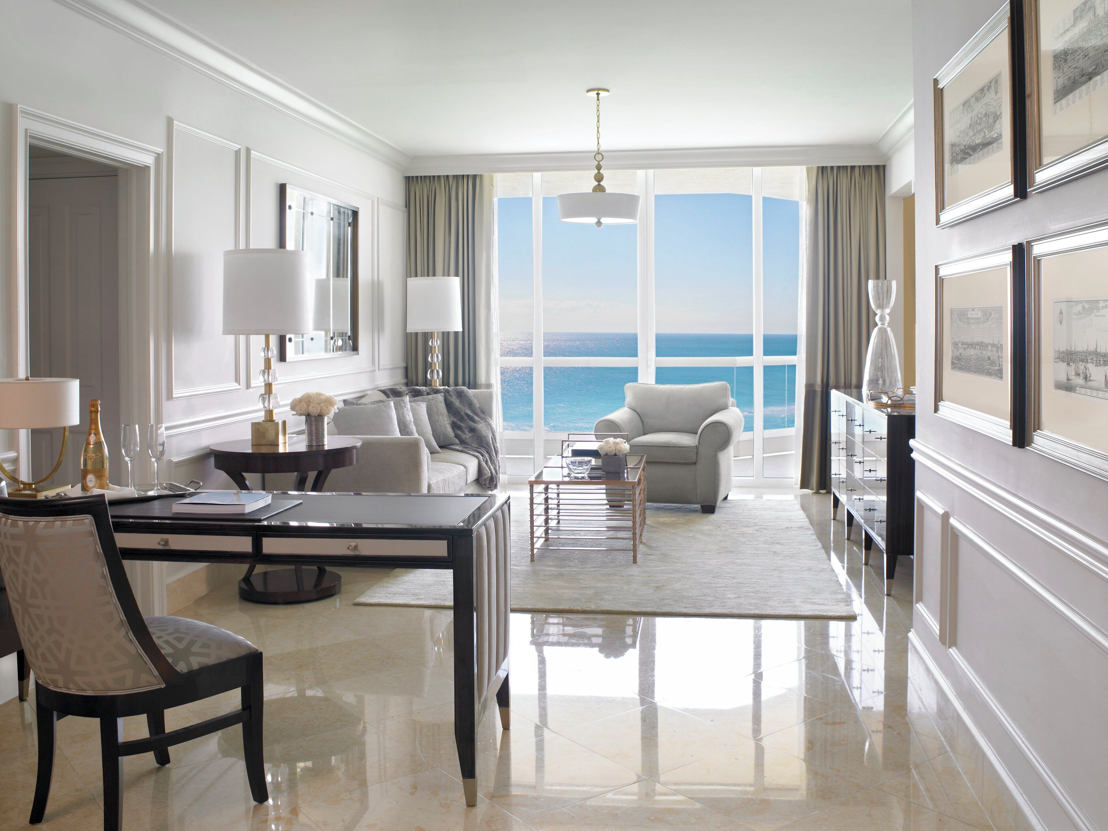 Egyptian cotton sheets, premium bedding, pillow-top beds, minibar