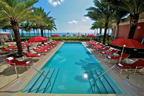 3 outdoor pools, cabanas (surcharge), pool umbrellas