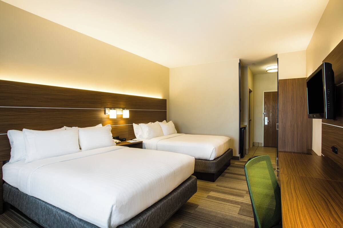 Standard Room, 2 Queen Beds | Desk, iron/ironing board, free cots/infant beds, rollaway beds