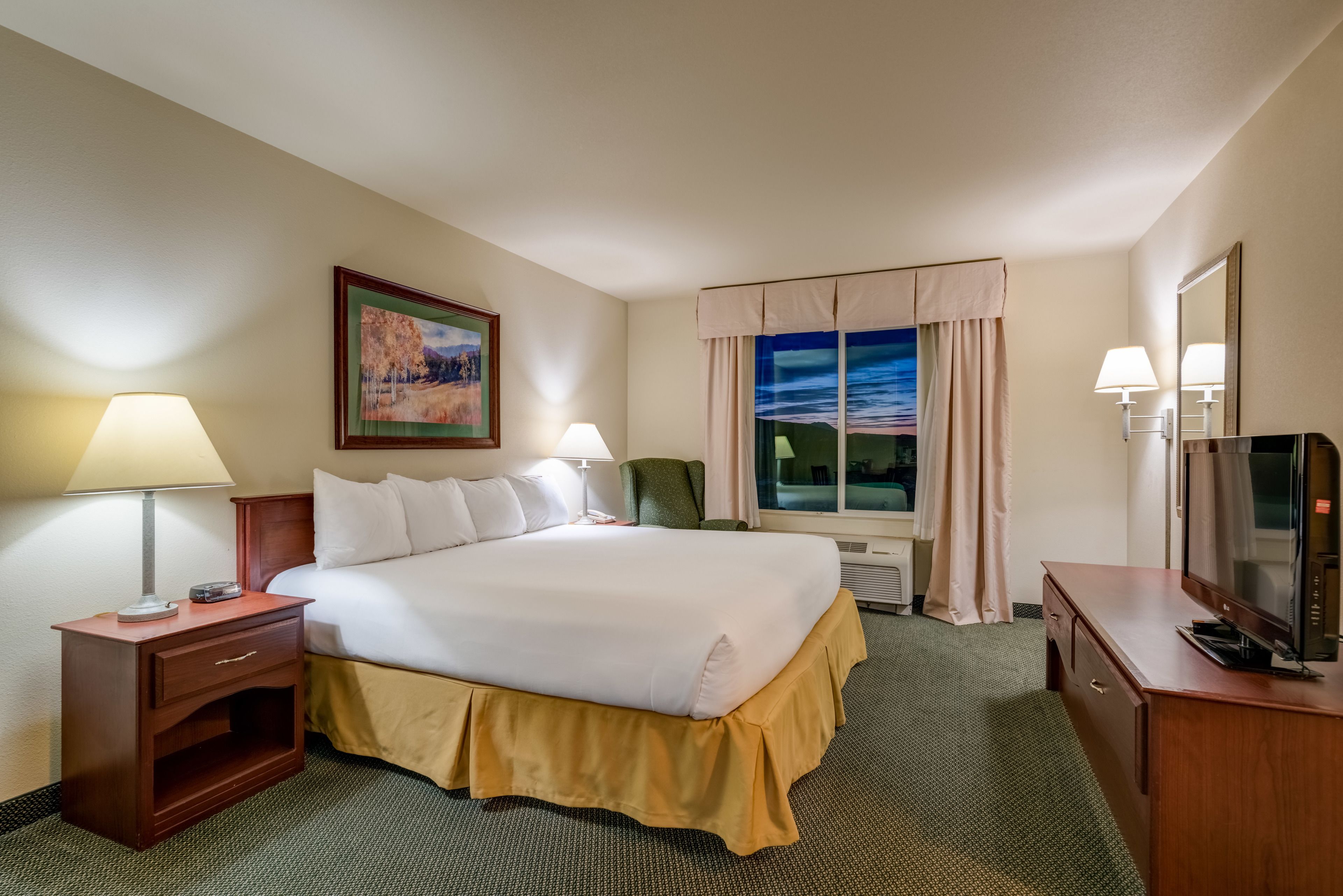 suite, 1 king bed with sofa bed, non smoking | in-room safe, desk, laptop workspace, iron/ironing board