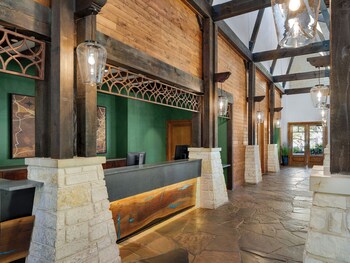 Check-in/check-out kiosk at Hyatt Vacation Club at Wild Oak Ranch, San Antonio