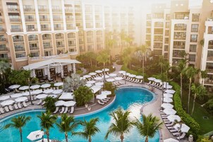 2 outdoor pools, pool umbrellas, sun loungers