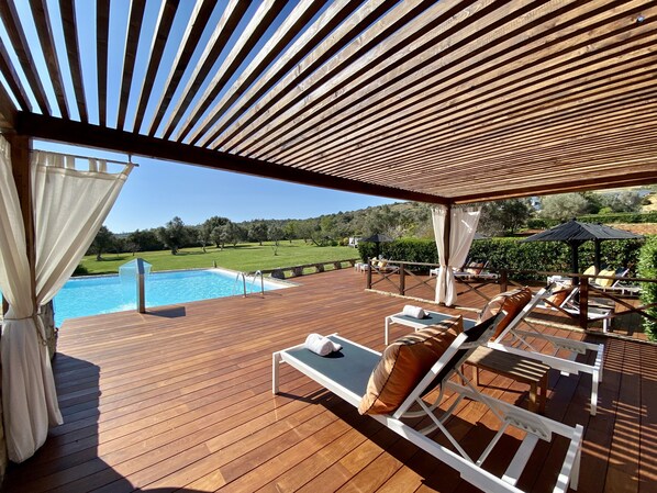 Indoor pool, outdoor pool, open 7:30 AM to 9:00 PM, free pool cabanas