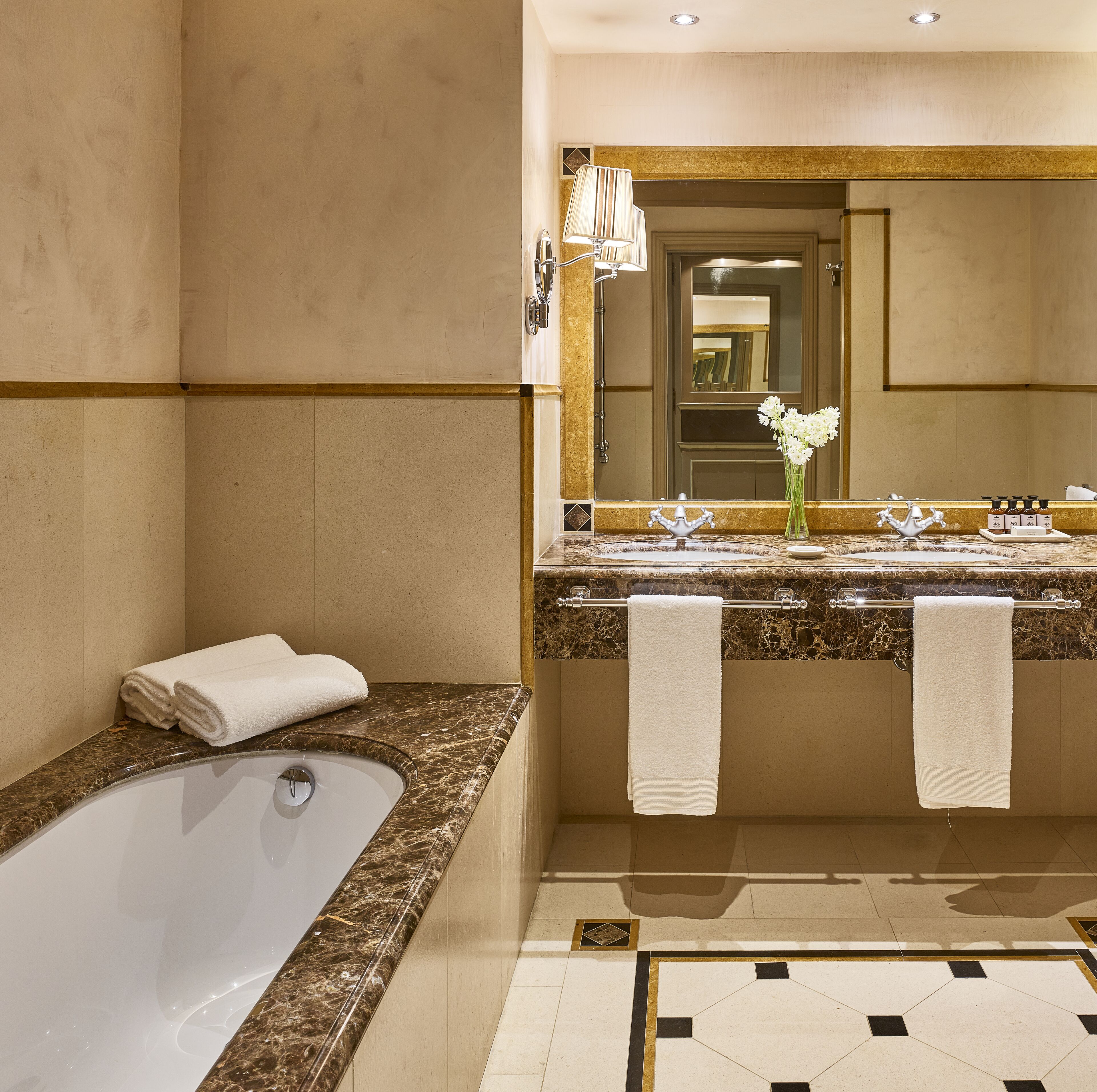 suite | bathroom | separate bathtub and shower, free toiletries, hair dryer, bathrobes