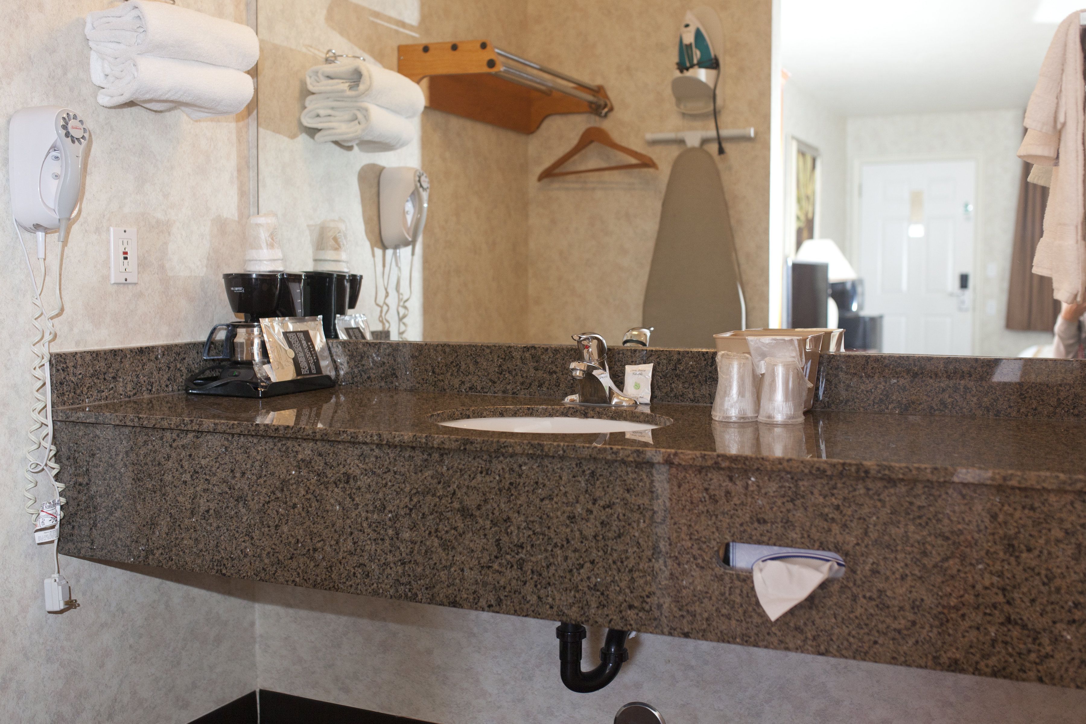 room, 2 queen beds | bathroom sink