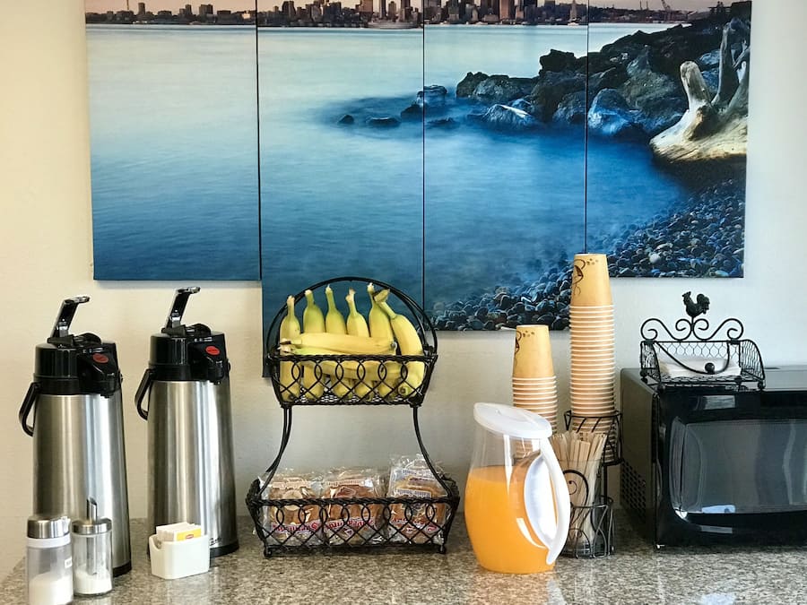 Free daily on-the-go breakfast