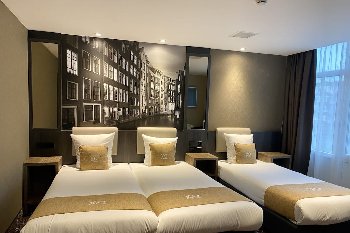 Kamar Triple, 3 Tempat Tidur Twin | Meja kerja, Wi-Fi gratis, dan seprai linen