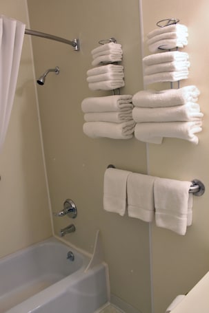 Standard Room, Multiple Beds | Bathroom amenities. Budget Host Crestview Inn