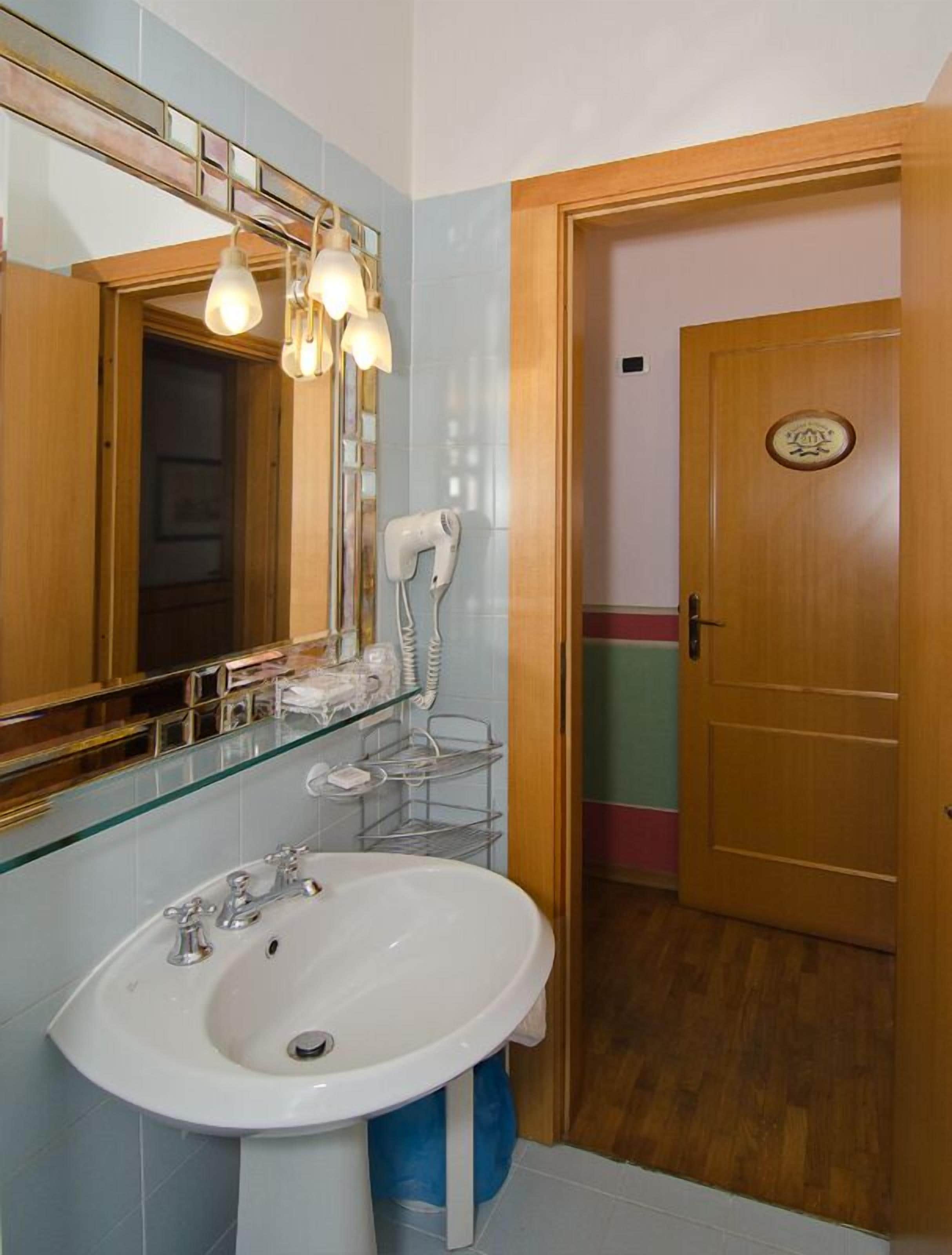 free toiletries, hair dryer, towels