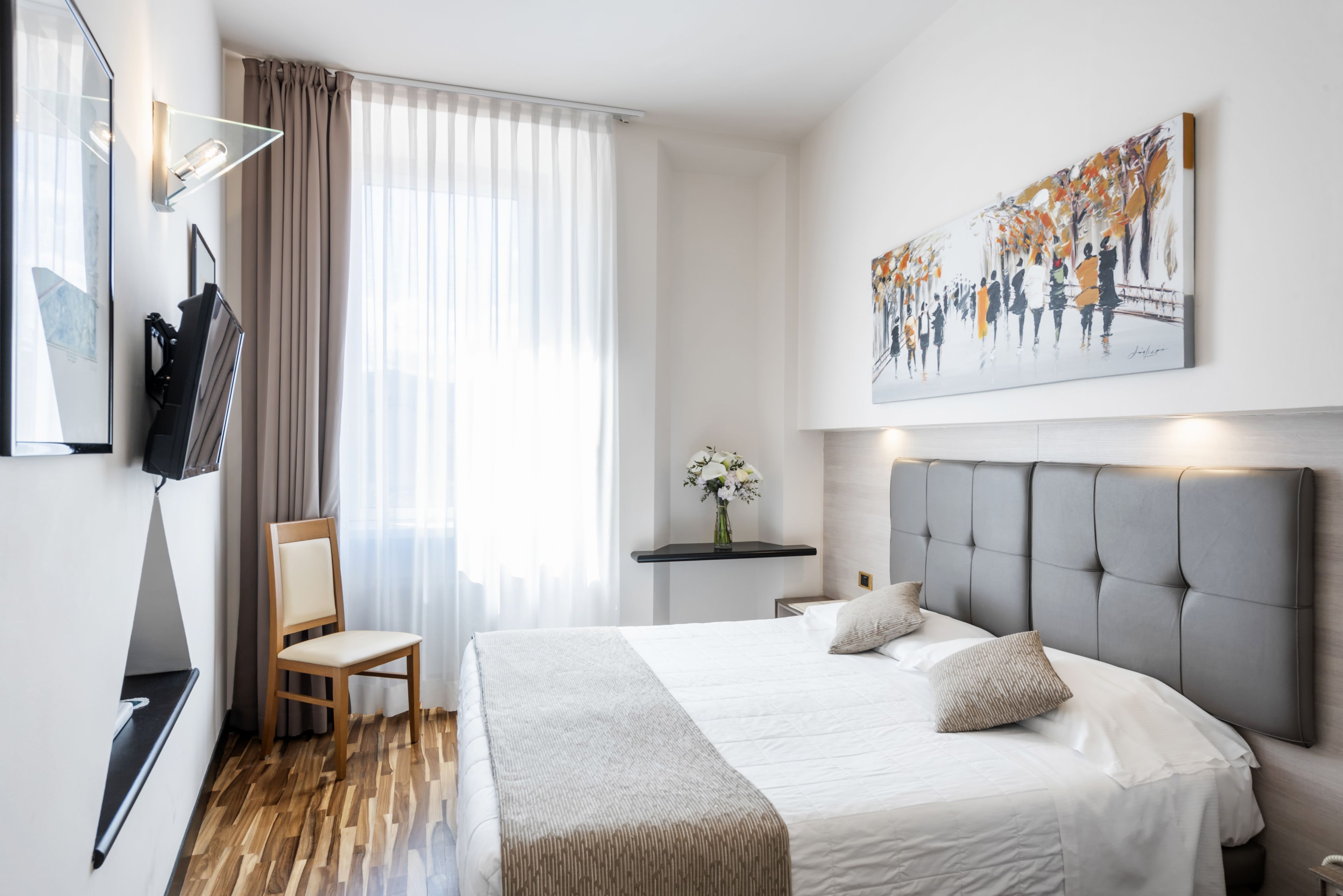 standard double room, mountain view | minibar, in-room safe, desk, laptop workspace