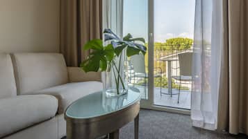 Suite, balcon, vue lac