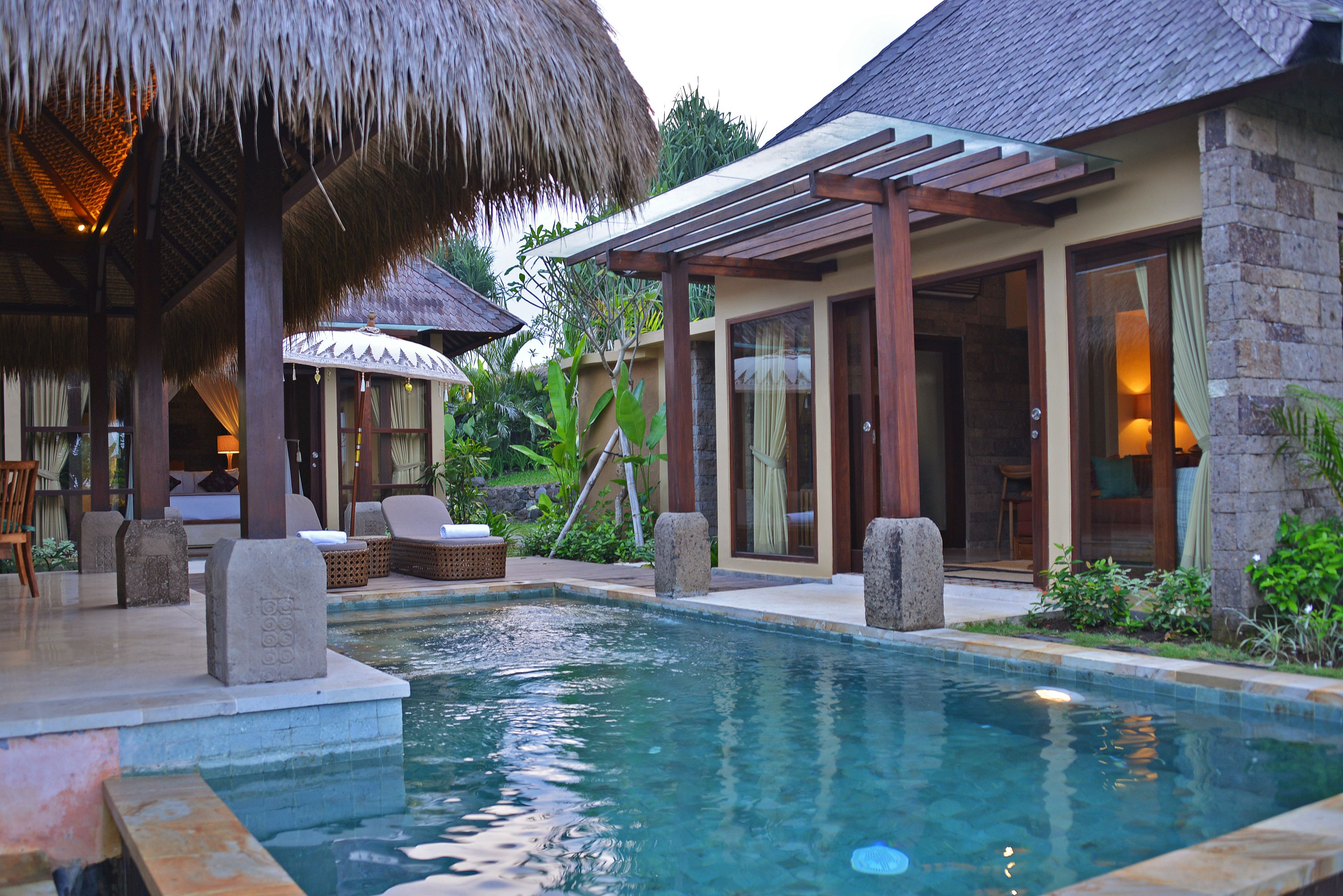deluxe villa, 2 bedrooms, private pool, ocean view (free shuttle to canggu) | minibar, in-room safe, desk, blackout curtains