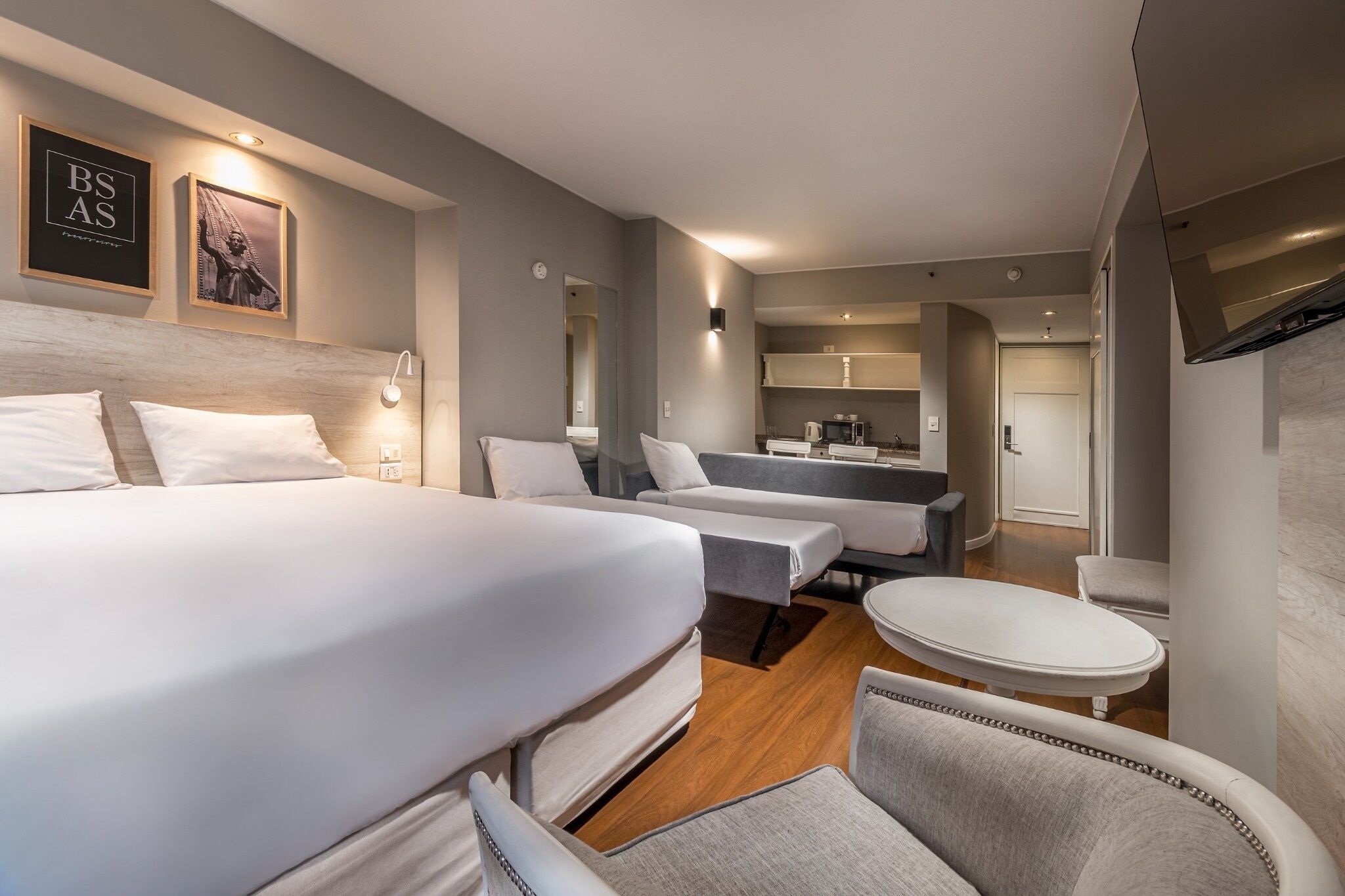 Quadruple Room | Pillow-top beds, desk, blackout curtains, free WiFi