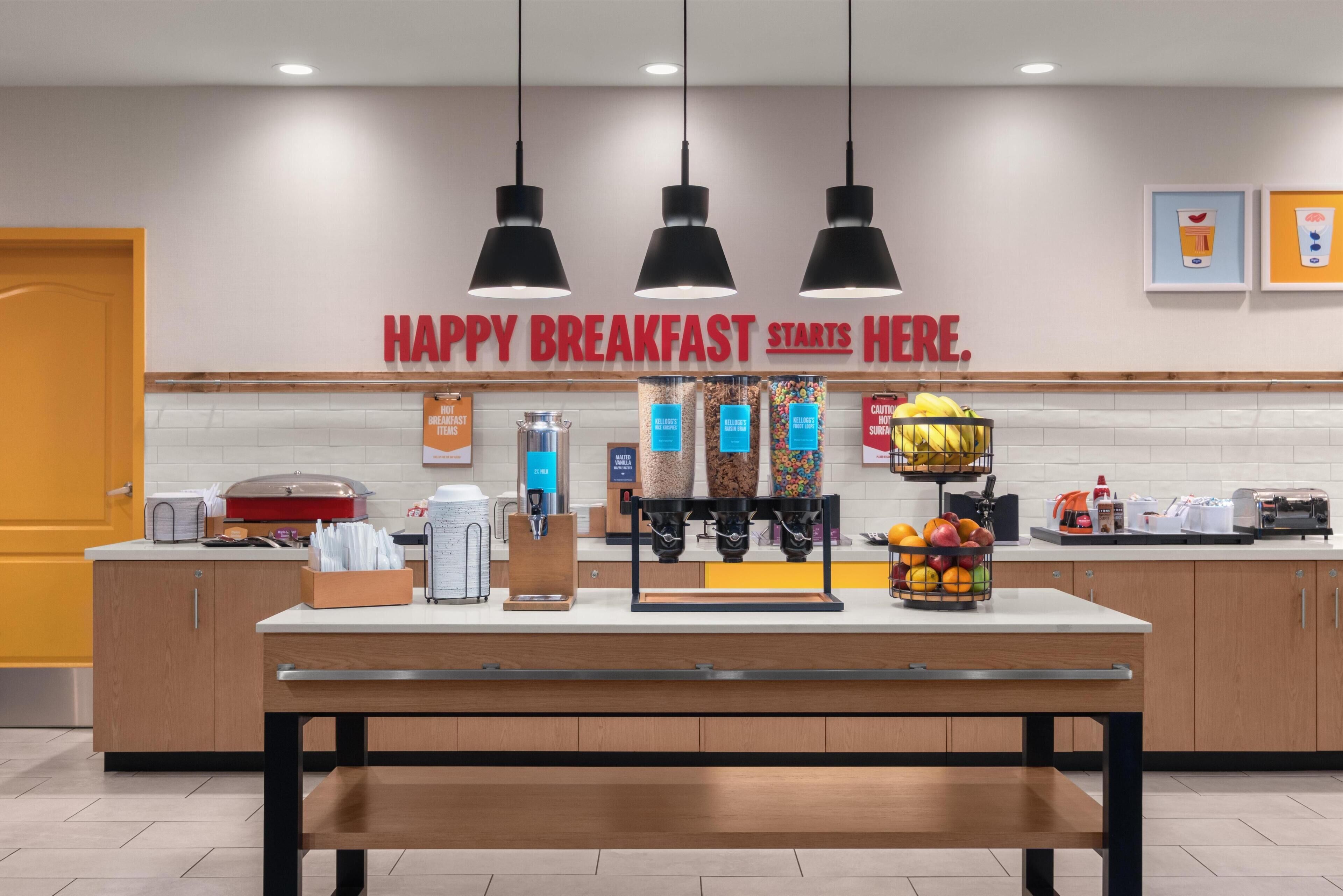Free daily buffet breakfast