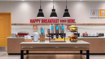 Free daily buffet breakfast