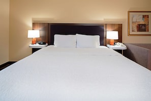 Down comforters, laptop workspace, blackout drapes, iron/ironing board