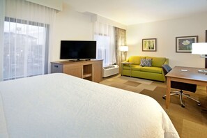 Pillowtop beds, blackout drapes, iron/ironing board