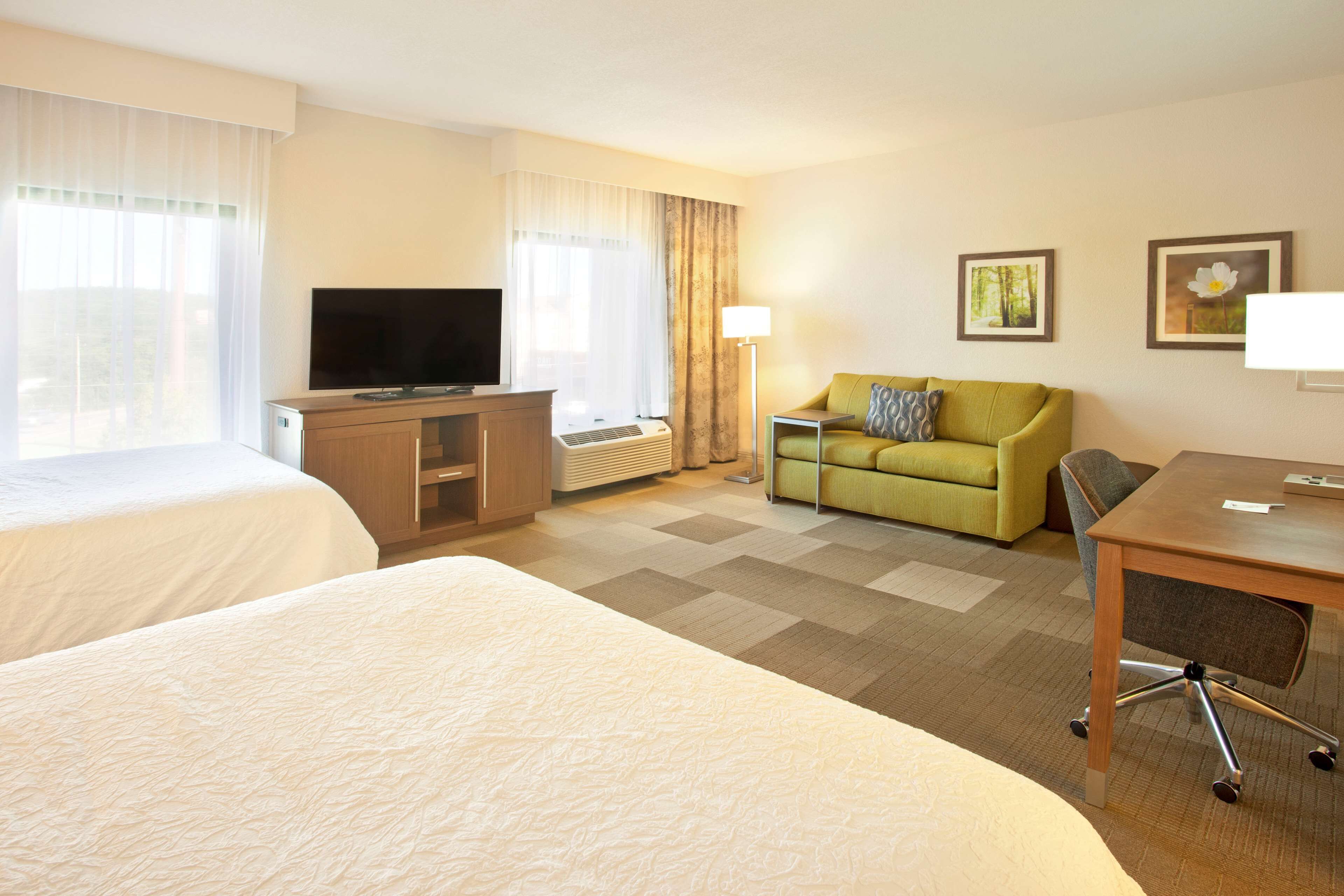 suite, 2 queen beds, non smoking | pillow-top beds, blackout curtains, iron/ironing board