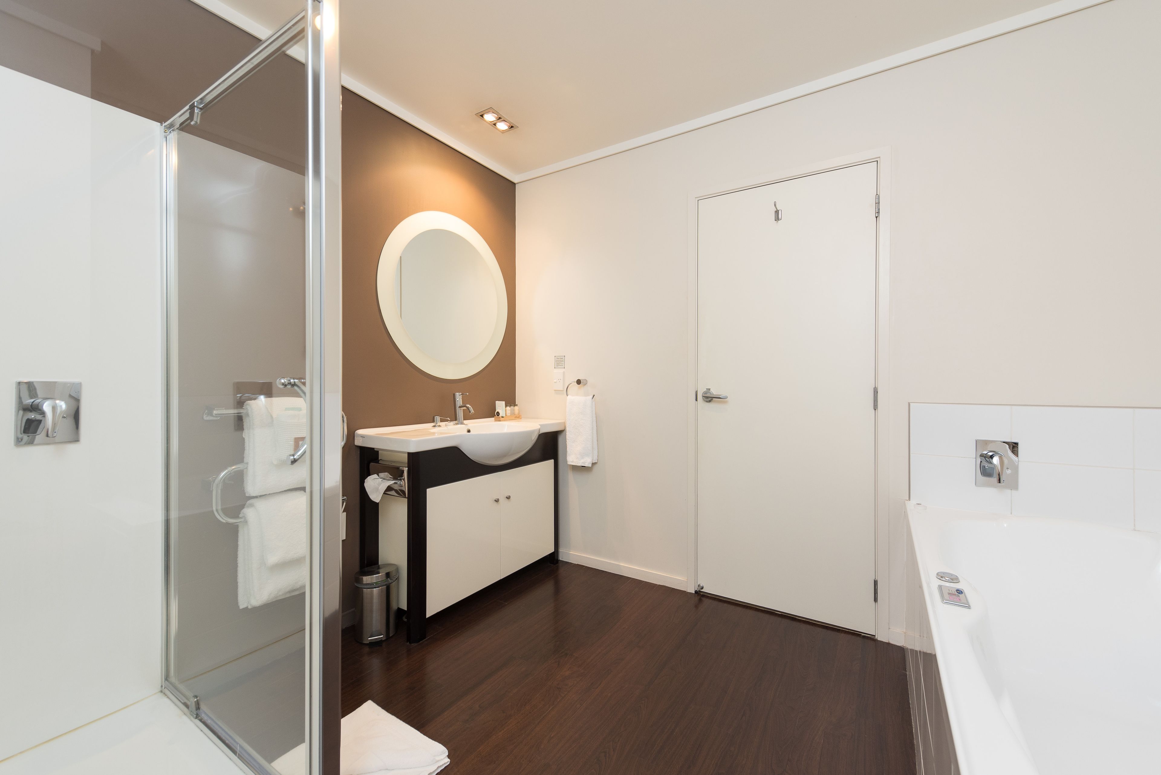 free toiletries, hair dryer, bathrobes, towels