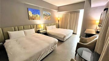 Comfort Quadruple Room, 2 Double Beds | Down comforters, desk, blackout drapes, soundproofing