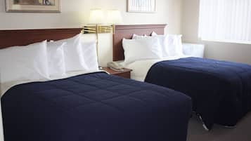 Standard Double Room, 2 Double Beds | Desk, iron/ironing board, cribs/infant beds, rollaway beds