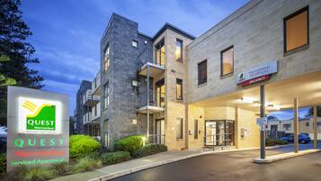 Front of property – evening/night