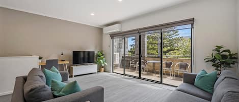 Executive-Stadtwohnung, 3 Schlafzimmer | Wohnbereich