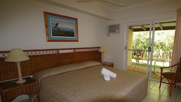 1 bedroom, laptop workspace, iron/ironing board, cots/infant beds