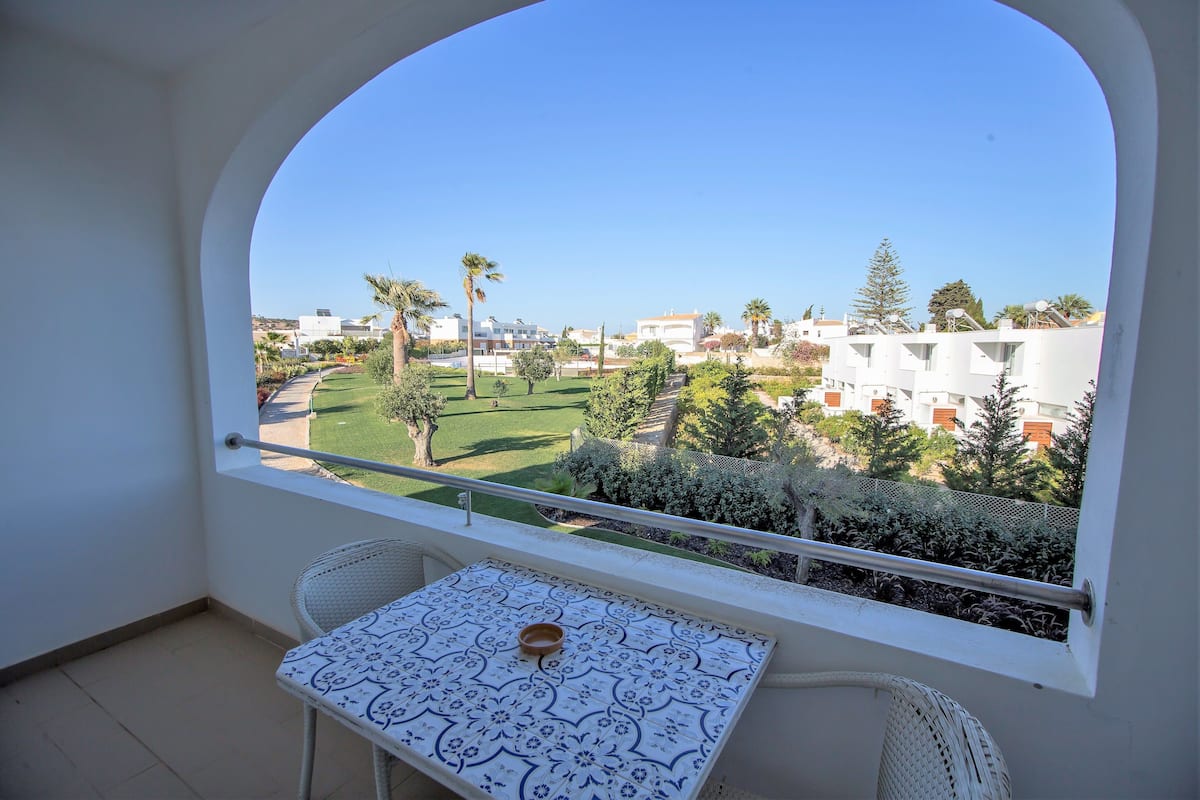 Uitzicht vanaf balkon