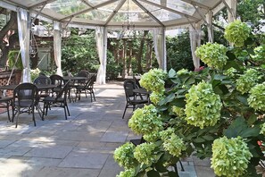 Outdoor wedding area