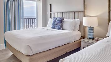 Studio Eksekutif, pemandangan samudra | 1 kamar tidur, setrika/meja setrika, dan tempat tidur bayi gratis