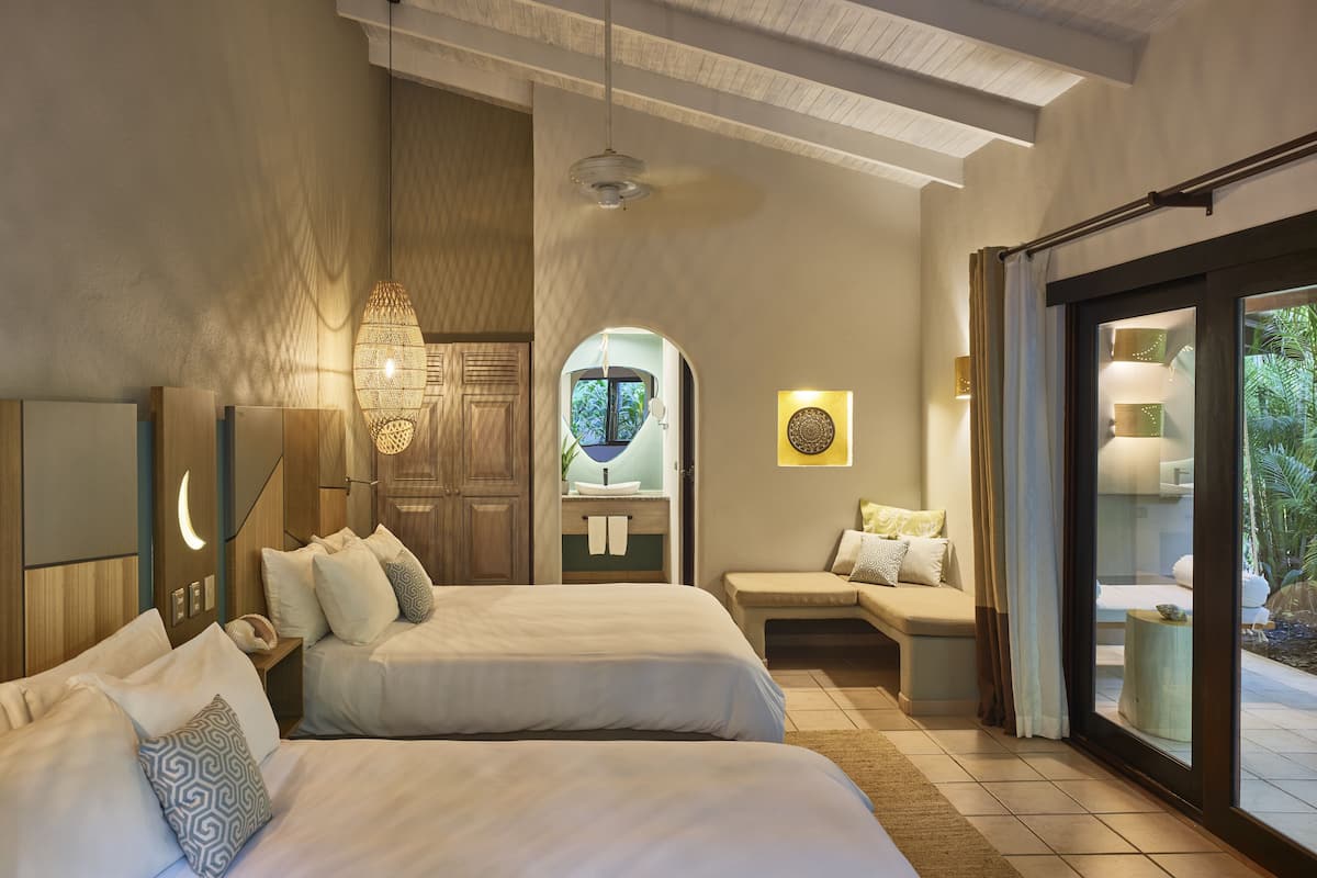 Kamar Deluks, 2 Tempat Tidur Queen | Denah