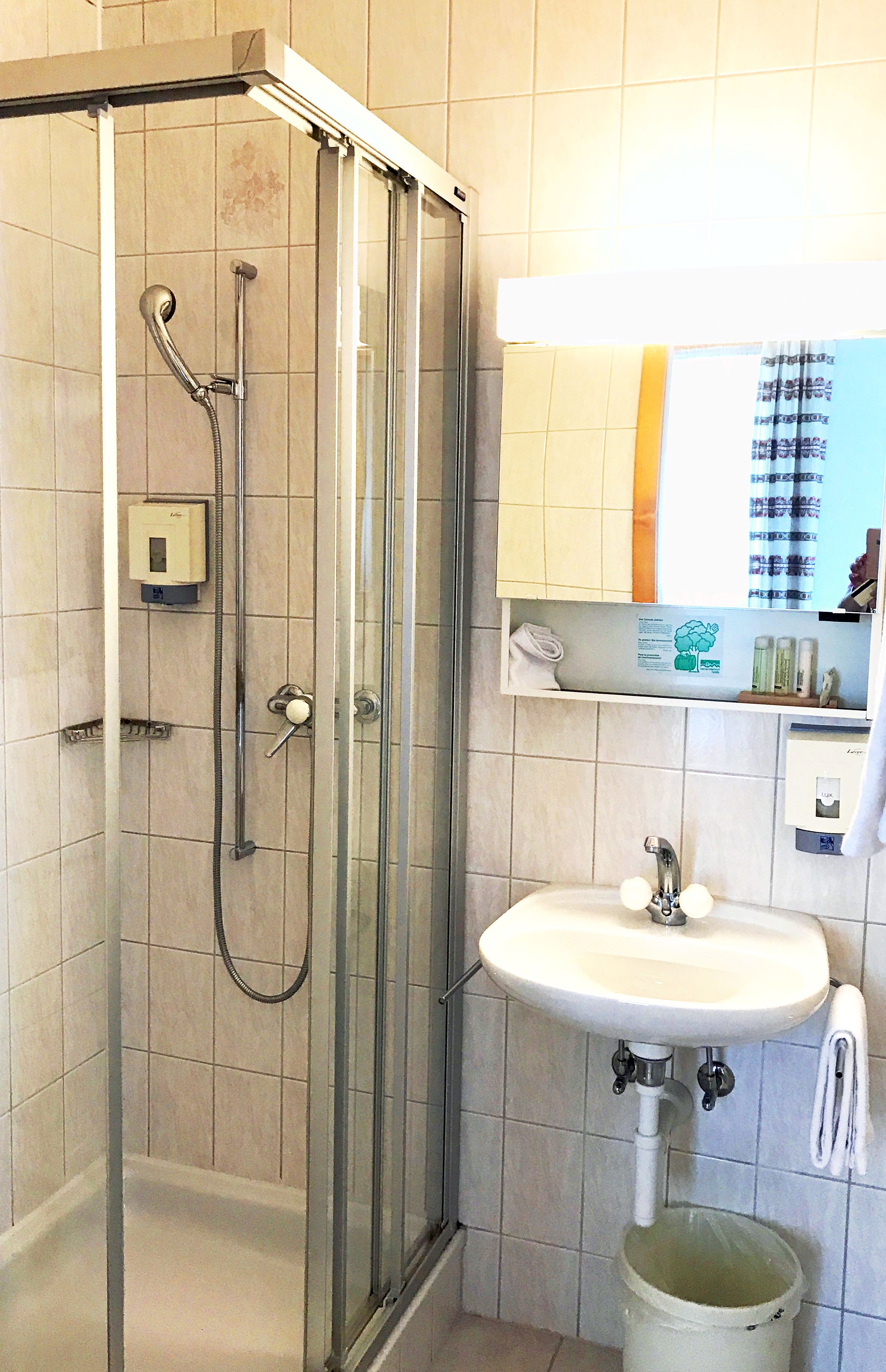 basic double room | bathroom shower