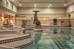 2 室内游泳池，日光浴躺椅