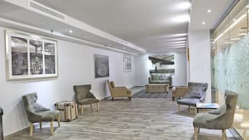 Sitteområde i lobbyen