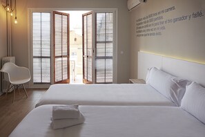 Down comforters, memory foam beds, free WiFi
