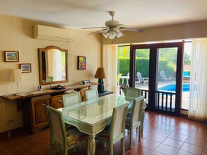 3BR Standard Ocean View w/Private Pool | Dining room - Bahia Pez Vela Resort (Sardinal)