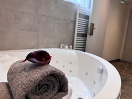 Artículos de tocador gratuitos, secador de pelo, toallas