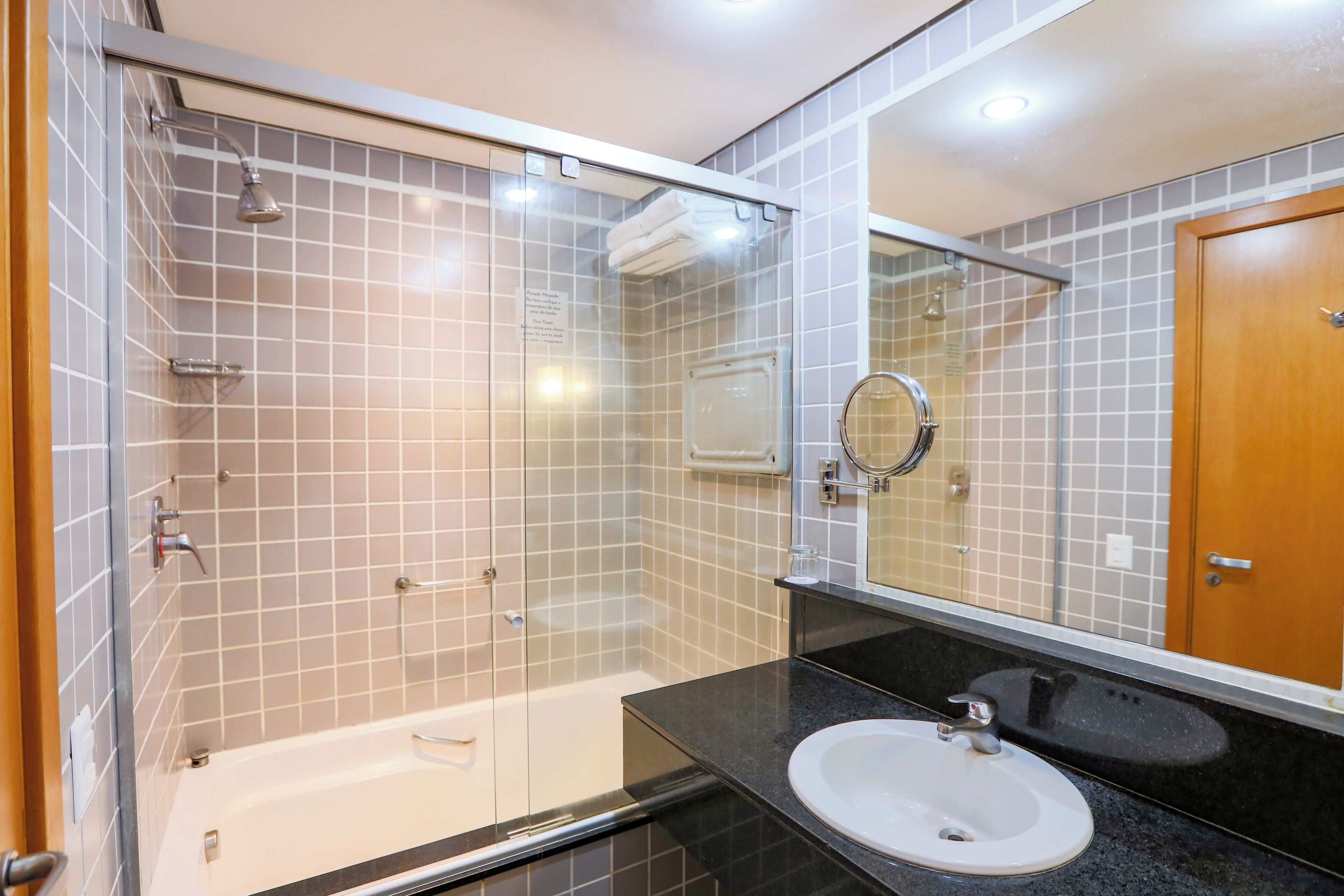 family room | bathroom | free toiletries, hair dryer, towels