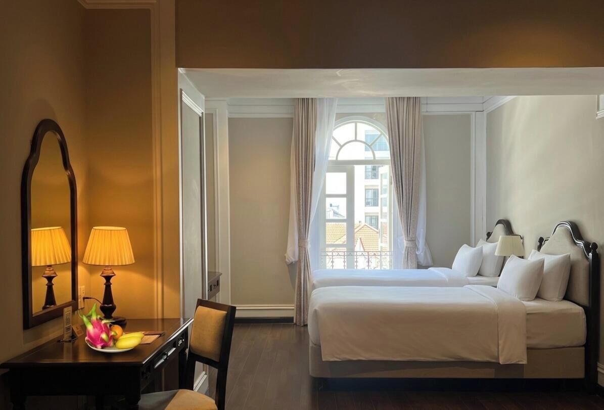 Phòng 2 giường đơn Deluxe | 1 phòng ngủ, bộ đồ giường cao cấp, minibar, két bảo mật tại phòng 