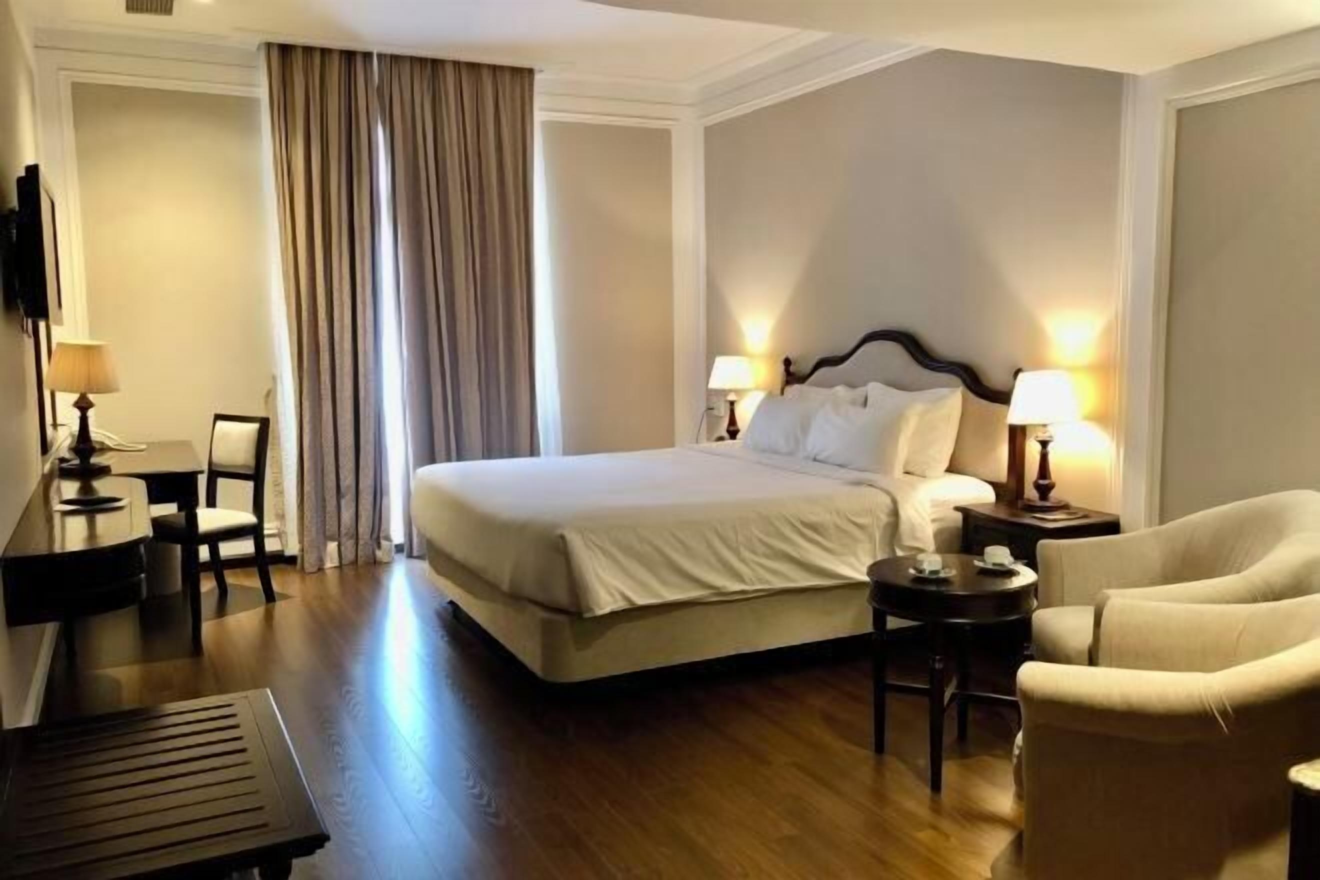 1 bilik tidur, peralatan tempat tidur premium, bar mini 