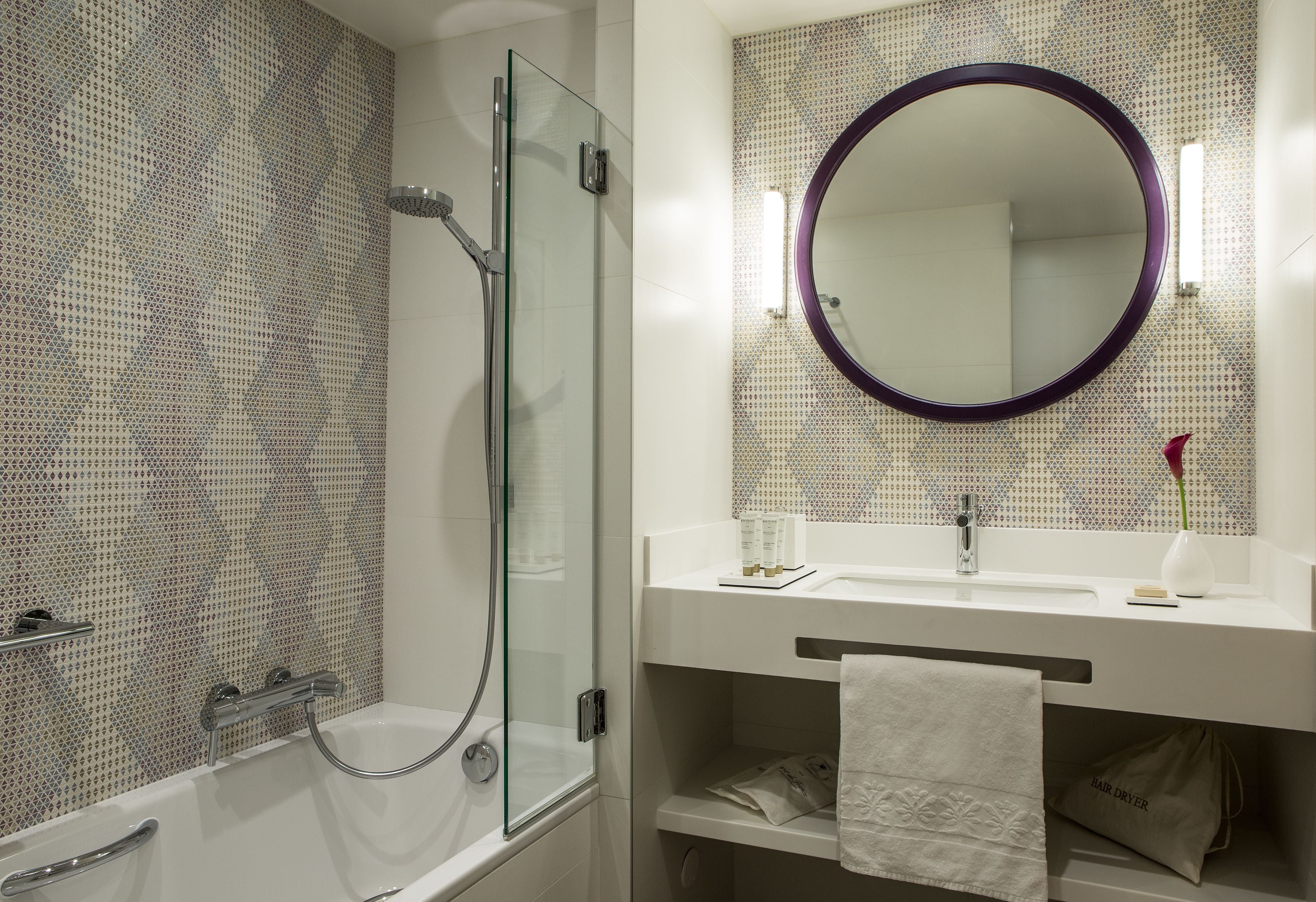 free toiletries, hair dryer, bathrobes, slippers