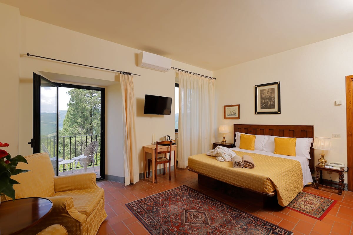 Belvedere Junior Suite with small balcony, valley view | 1 bedroom, premium bedding, down comforters, minibar