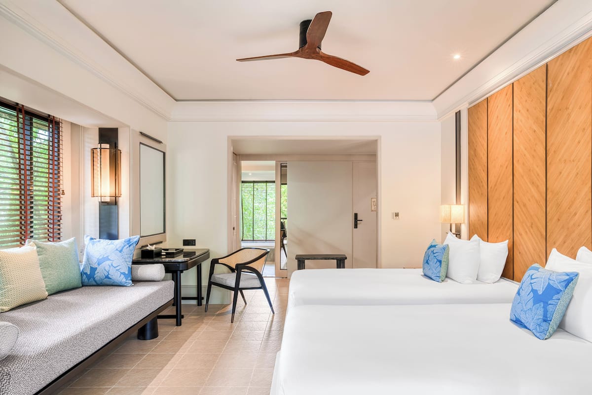 Rom – deluxe, 2 enkeltsenger (Garden Pavilion) | Minibar, safe på rommet, skrivebord og blendingsgardiner