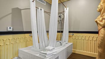 Habitación, para no fumadores | Baño | Tina con regadera, tina de hidromasaje, amenidades de baño de diseñador