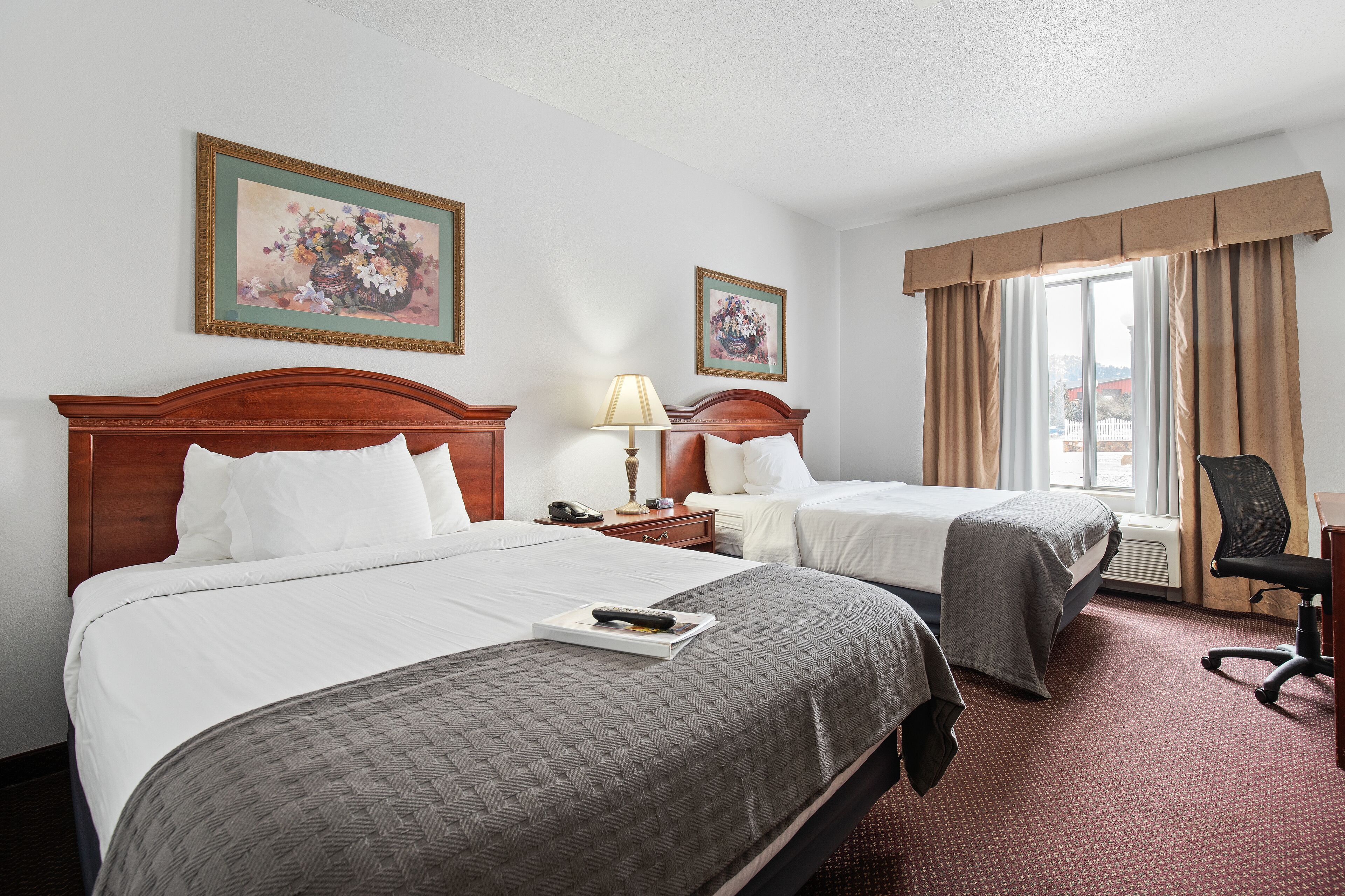 double room single use | desk, laptop workspace, blackout curtains, iron/ironing board