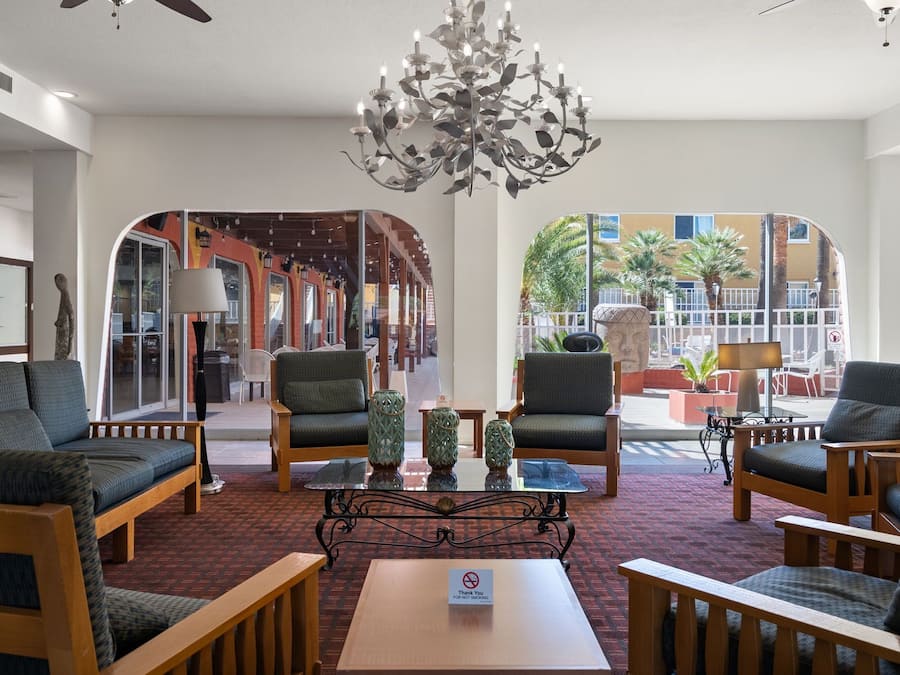 Sitteområde i lobbyen